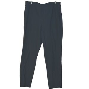 Eileen Fisher Pants Straight Leg Lightweight Sleek Stretchy Knit Pull On Black M
